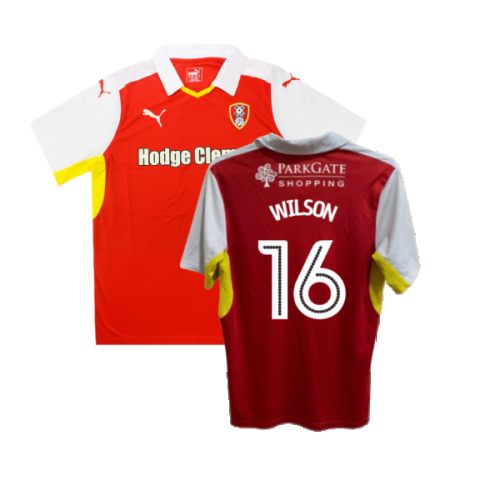 Rotherham 2016-17 Home Shirt ((Good) XL) (Wilson 16)