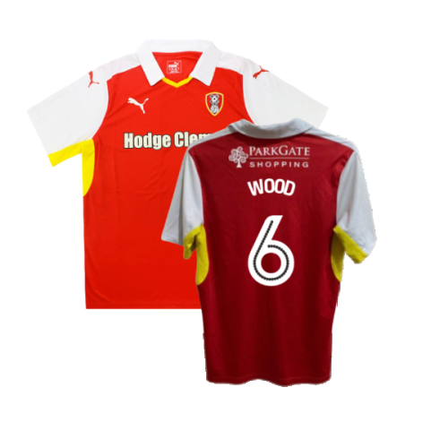 Rotherham 2016-17 Home Shirt ((Good) XL) (Wood 6)