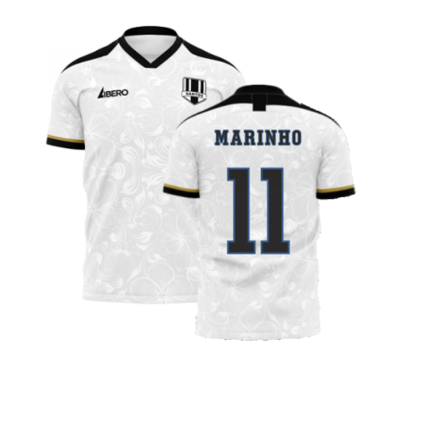 Santos 2022-2023 Home Concept Football Kit (Libero) (MARINHO 11) - Little Boys