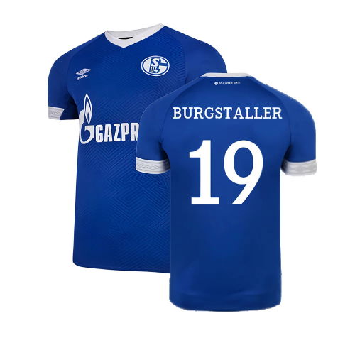 Schalke 2018-19 Home Shirt ((Mint) XXL) (Burgstaller 19)