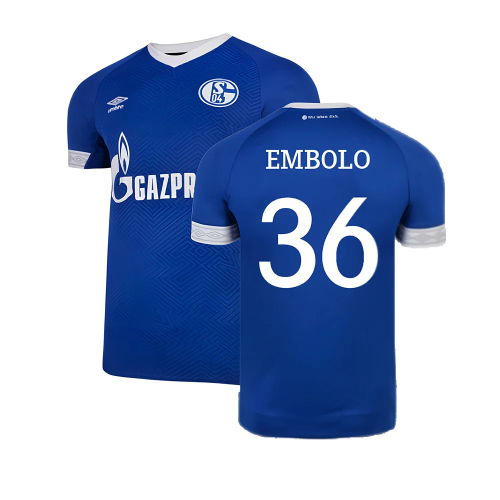 Schalke 2018-19 Home Shirt ((Mint) XXL) (Embolo 36)