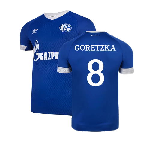 Schalke 2018-19 Home Shirt ((Mint) XXL) (Goretzka 8)