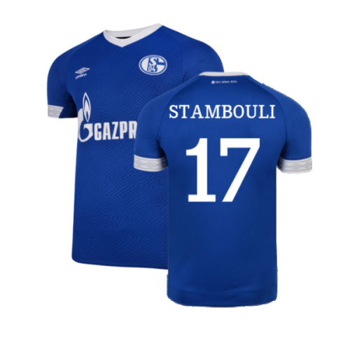 Schalke 2018-19 Home Shirt ((Mint) XXL) (Stambouli 17)