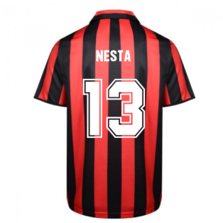 Score Draw Ac Milan 1988 Retro Football Shirt (NESTA 13)