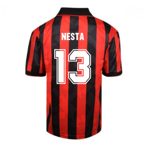 Score Draw AC Milan 1994 Retro Football Shirt (NESTA 13)