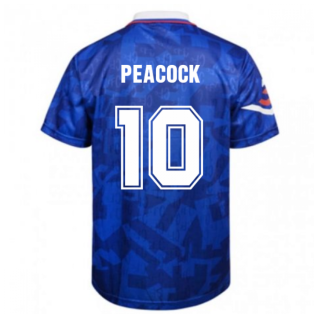Score Draw Chelsea 1992 Retro Football Shirt (Peacock 10)