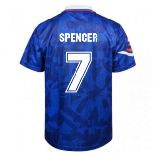 Score Draw Chelsea 1992 Retro Football Shirt (Spencer 7)