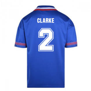 Score Draw Chelsea 1994 Retro Football Shirt (Clarke 2)