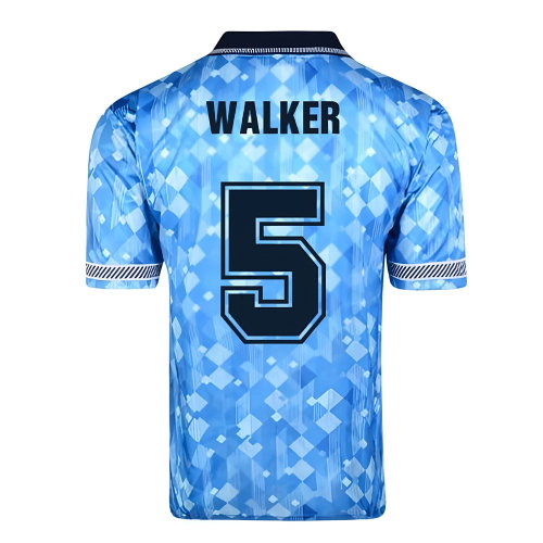 Score Draw England 1990 Third World Cup Finals Retro Football Shirt (Walker 5)