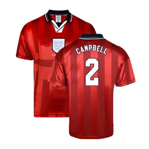 Score Draw England 1998 World Cup Finals Away Retro Football Shirt (CAMPBELL 2)