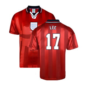 Score Draw England 1998 World Cup Finals Away Retro Football Shirt (LEE 17)