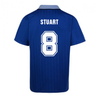 Score Draw Everton 1995 Cup Final Umbro Retro Football Shirt (Stuart 8)
