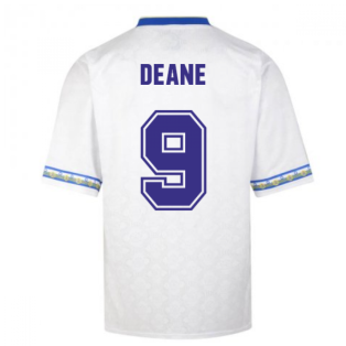Score Draw Leeds United 1993 Admiral Retro Football Shirt (Deane 9)