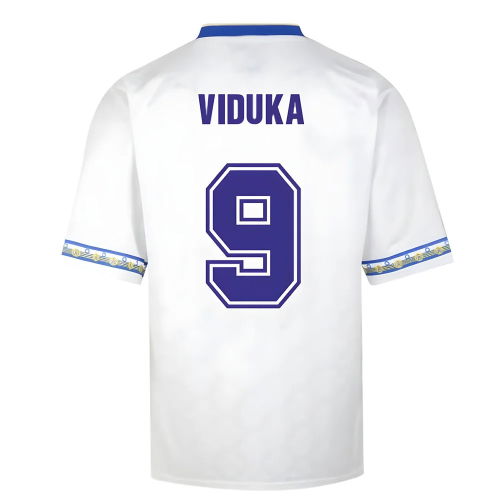 Score Draw Leeds United 1993 Admiral Retro Football Shirt (VIDUKA 9)
