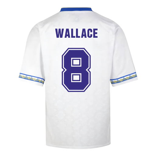 Score Draw Leeds United 1993 Admiral Retro Football Shirt (Wallace 8)