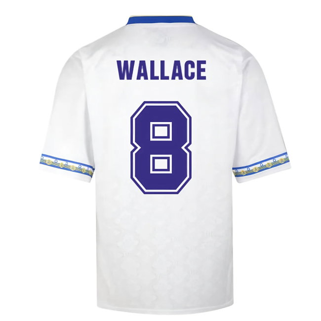 Score Draw Leeds United 1993 Admiral Retro Football Shirt (Wallace 8)