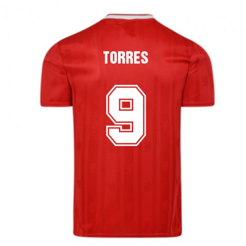 Score Draw Liverpool FC 1989 Retro Football Shirt (TORRES 9)