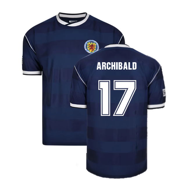 Score Draw Scotland 1986 Retro Football Shirt (Archibald 17)