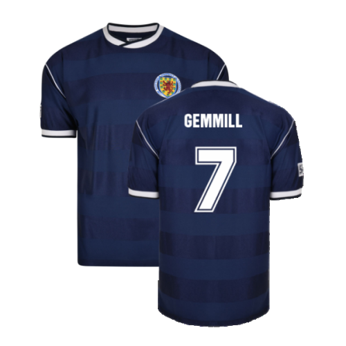 Score Draw Scotland 1986 Retro Football Shirt (GEMMILL 7)