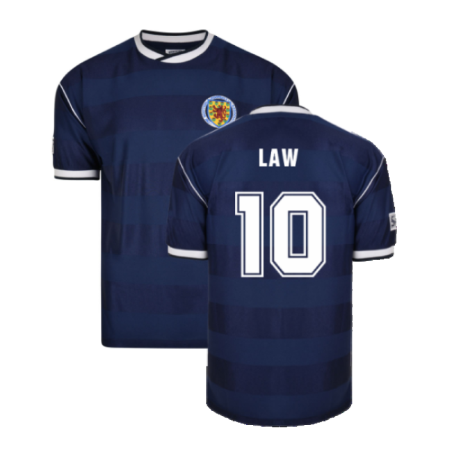 Score Draw Scotland 1986 Retro Football Shirt (LAW 10)