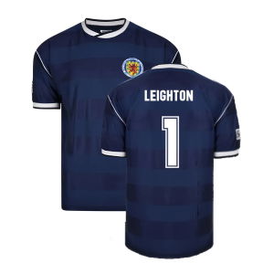 Score Draw Scotland 1986 Retro Football Shirt (Leighton 1)
