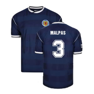 Score Draw Scotland 1986 Retro Football Shirt (Malpas 3)