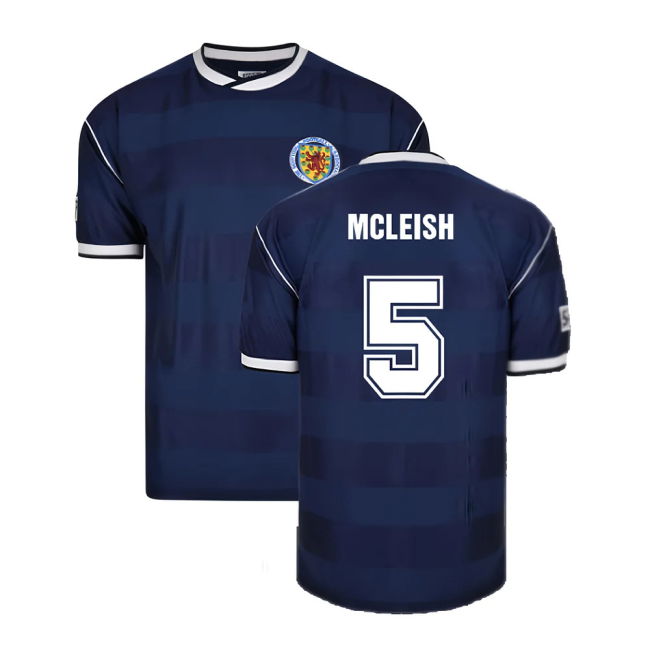 Score Draw Scotland 1986 Retro Football Shirt (MCLEISH 5)