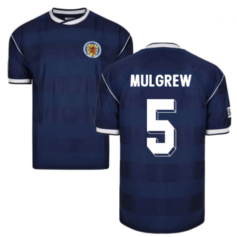 Score Draw Scotland 1986 Retro Football Shirt (Mulgrew 5)