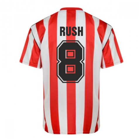 Score Draw Sunderland 1990 Retro Football Shirt (Rush 8)