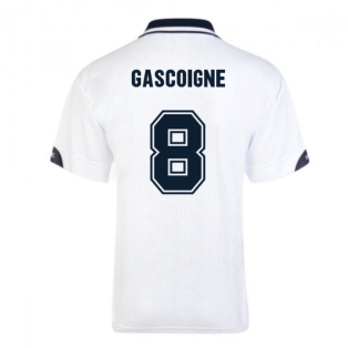 Score Draw Tottenham Hotspur 1991 FA Cup Final Retro Football Shirt (GASCOIGNE 8)