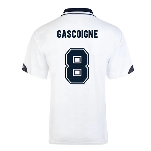 Score Draw Tottenham Hotspur 1991 FA Cup Final Retro Football Shirt (GASCOIGNE 8)
