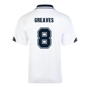 Score Draw Tottenham Hotspur 1991 FA Cup Final Retro Football Shirt (GREAVES 8)