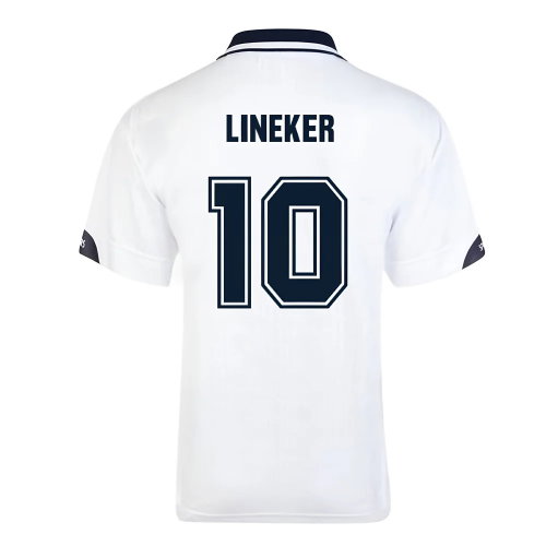 Score Draw Tottenham Hotspur 1991 FA Cup Final Retro Football Shirt (LINEKER 10)