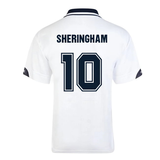 Score Draw Tottenham Hotspur 1991 FA Cup Final Retro Football Shirt (SHERINGHAM 10)
