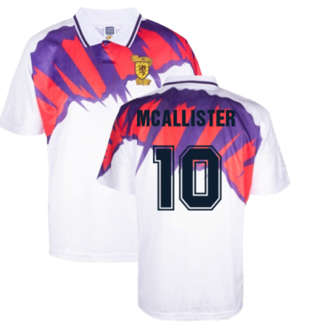 Scotland 1992 Away Retro Shirt (McAllister 10)