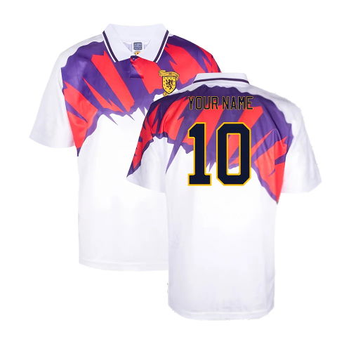 Scotland 1992 Away Retro Shirt (Your Name)