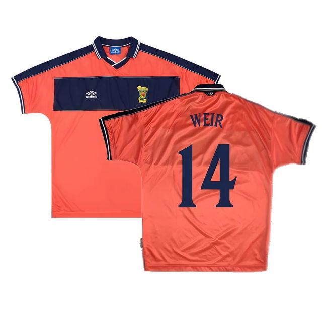 Scotland 1999-00 Away Shirt ((Excellent) XL) (Weir 14)