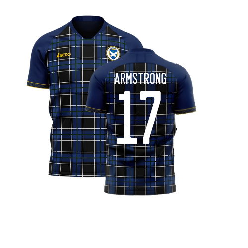 Scotland 2025-2026 Home Concept Football Kit (Libero) (Armstrong 17)