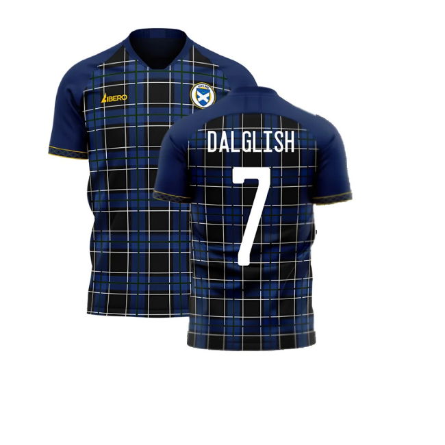 Scotland 2025-2026 Home Concept Football Kit (Libero) (DALGLISH 7)