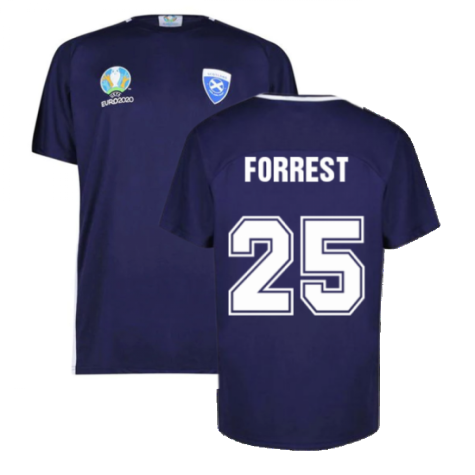 Scotland 2021 Polyester T-Shirt (Navy) (Forrest 25)