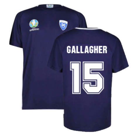 Scotland 2021 Polyester T-Shirt (Navy) (Gallagher 15)