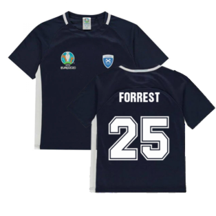 Scotland 2021 Polyester T-Shirt (Navy) - Kids (Forrest 25)