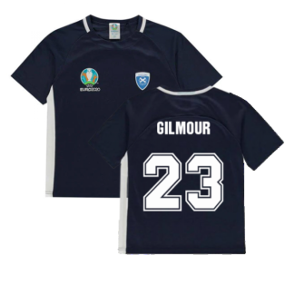 Scotland 2021 Polyester T-Shirt (Navy) - Kids (Gilmour 23)
