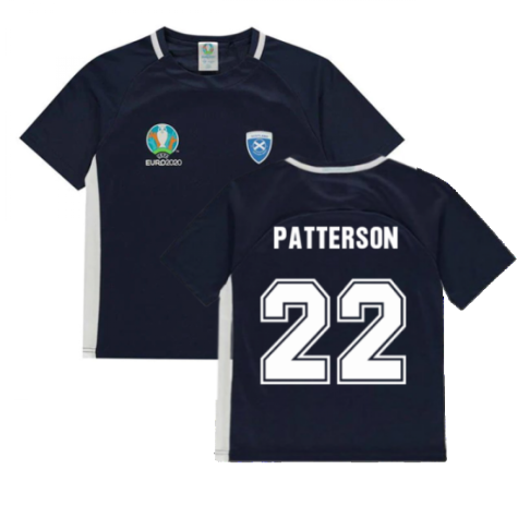 Scotland 2021 Polyester T-Shirt (Navy) - Kids (Patterson 22)