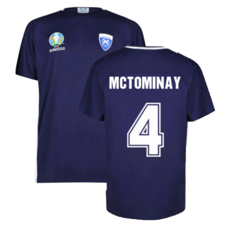Scotland 2021 Polyester T-Shirt (Navy) (McTominay 4)