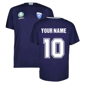 Scotland 2021 Polyester T-Shirt (Navy) (Your Name)
