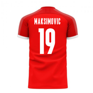 Serbia 2023-2024 Home Concept Football Kit (Libero) (MAKSIMOVIC 19)