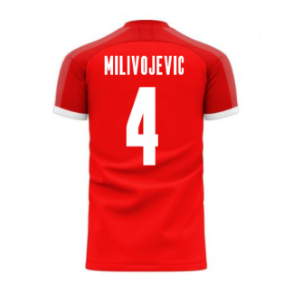 Serbia 2022-2023 Home Concept Football Kit (Libero) (MILIVOJEVIC 4)