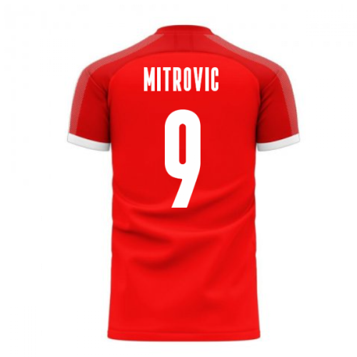 Serbia 2025-2026 Home Concept Football Kit (Libero) (MITROVIC 9)