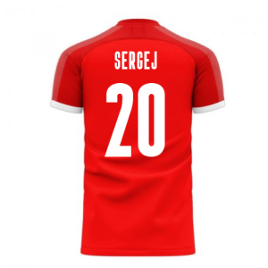 Serbia 2023-2024 Home Concept Football Kit (Libero) (SERGEJ 20)